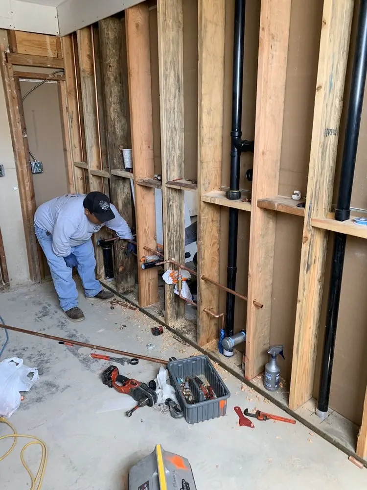 Commercial rough-in plumbing for Trenchless Sewer Repair in Garner